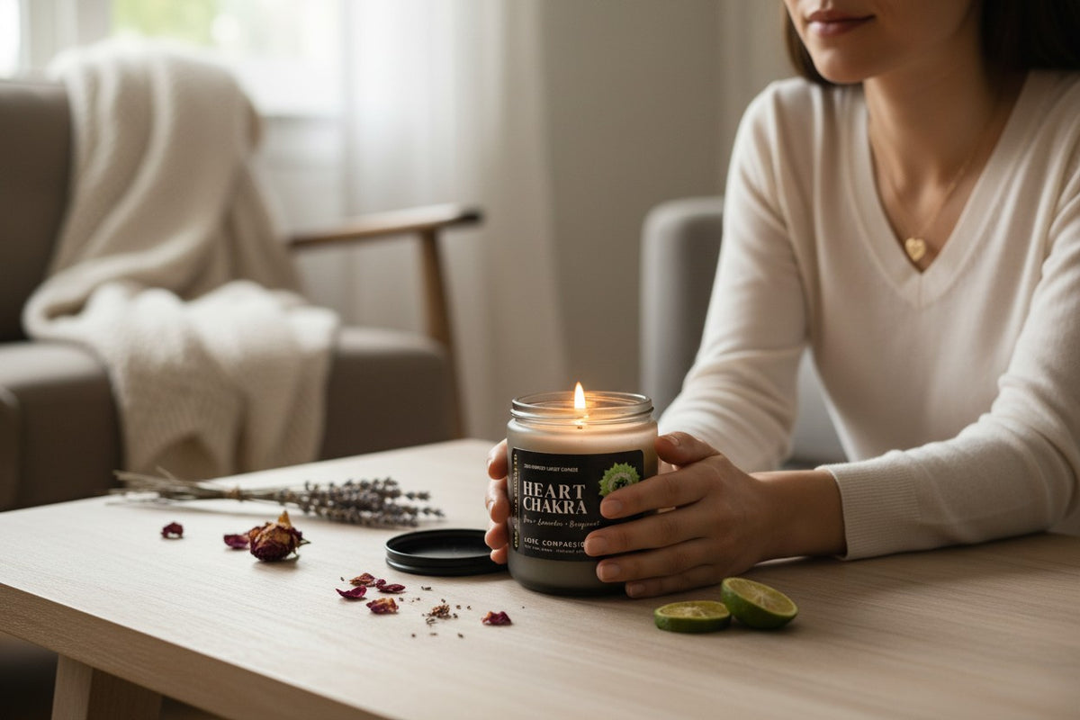 Heart Chakra Candle - 7 oz
